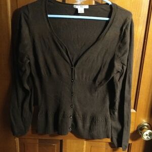 Women's Black Cardigan Sweater